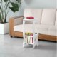 White Small Round End Side Accent Coffee Table Bedroom Living Room NEW