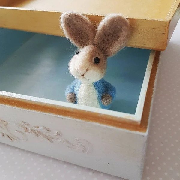 Needle felted bunny, Easter Decor，Rabbit lover gift