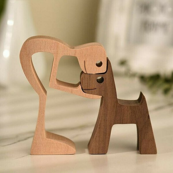 My Best Friend-Wooden Pet Carvings