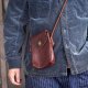 Leather Men'S And Women'S Multicolor Messenger Bag Portable Oxford Strap Small Bag