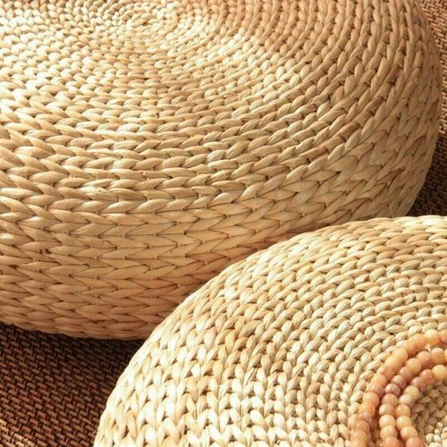 New Arrival Natural Straw Round Ottoman Tatami Cushion Chair Cushion Floor Cushion Yoga Meditation Round Doormat