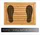 Bamboo Anti Slip Wooden Bath Mat Eco Friendly Shower Mat Bathroom Floor Mat