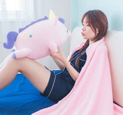 Hot seller unicorn pillow blanket 2 in 1