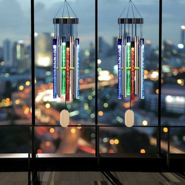 Solar Powered Musical Wind Chimes